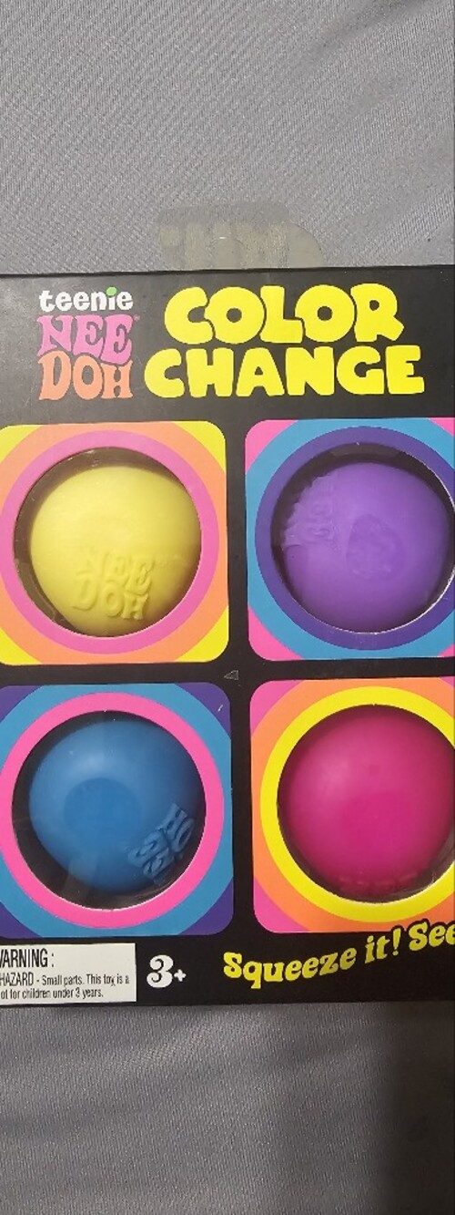 Color Change Nee Doh 4pc Set — Purple, Pink, Yellow, Blue